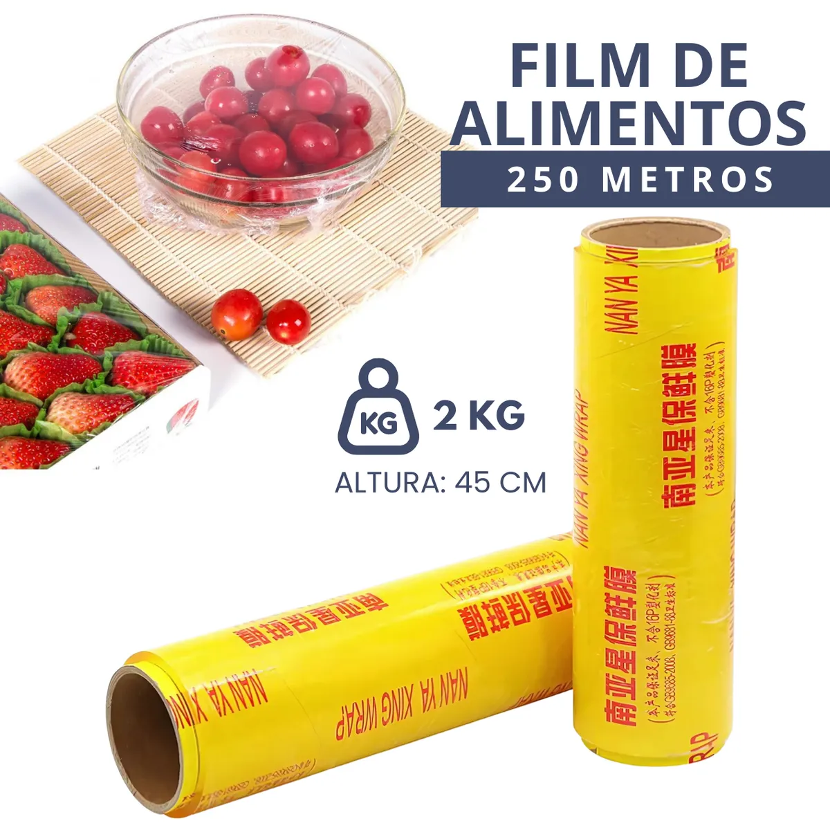 SM - ROLLO FILM DE ALIMENTO ALTURA 45 CM PESO 2KG