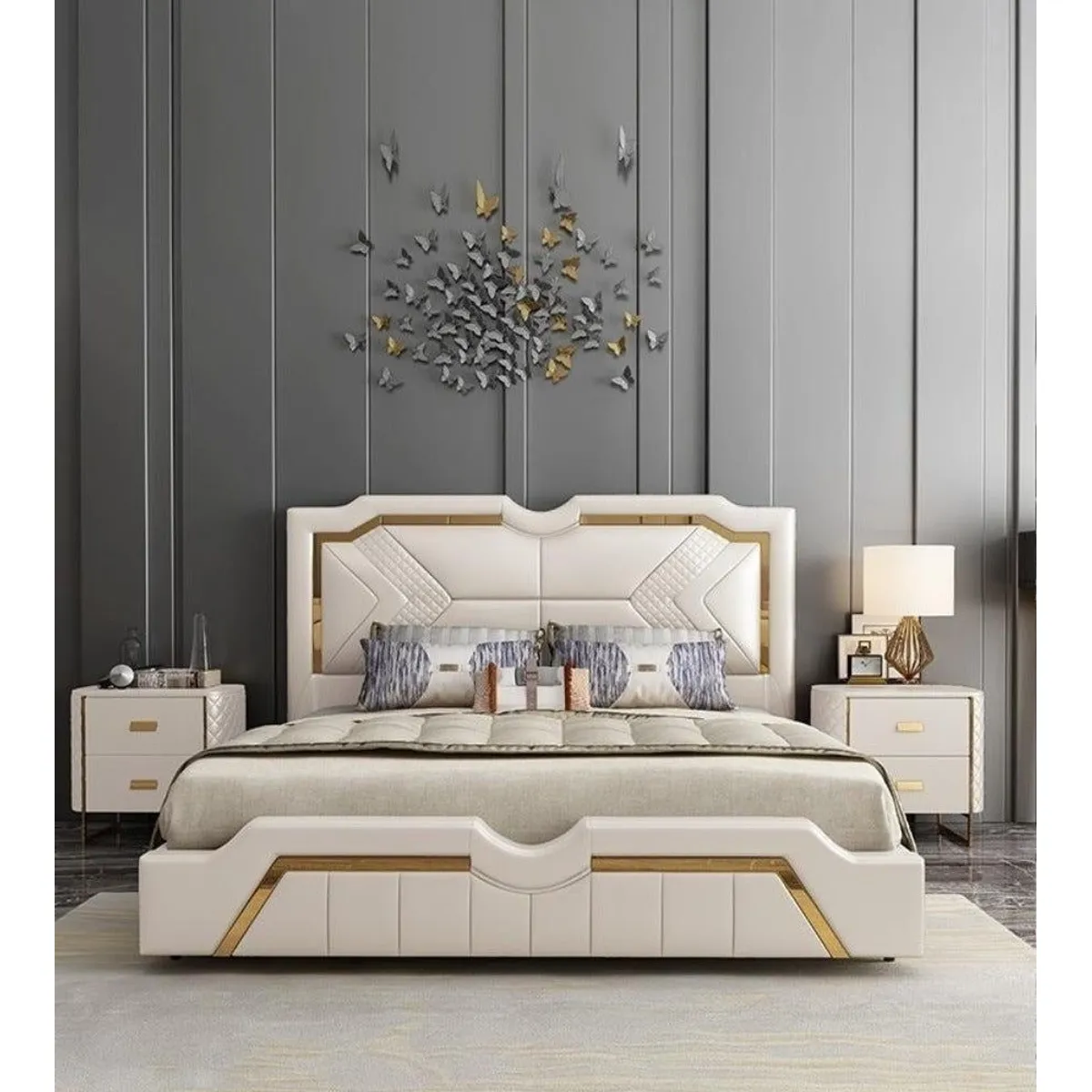 STIL NOVO - CAMA MIKELA MARFIL QUEEN