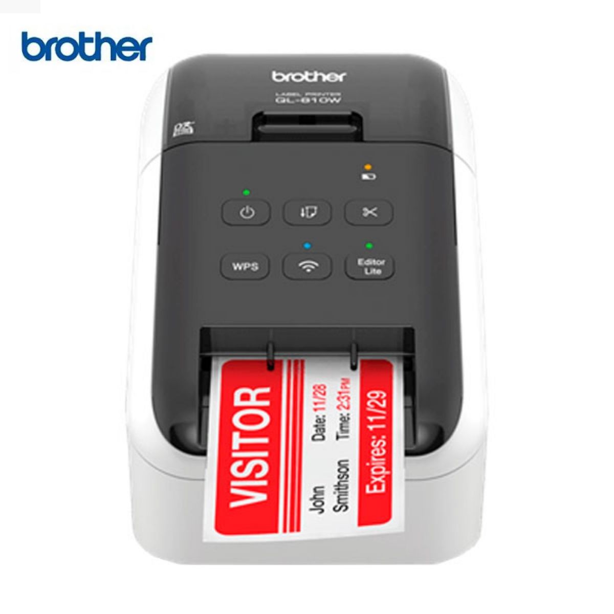 BROTHER - IMPRESORA ETIQUETADORA BROTHER QL-810W A NEGRO Y ROJO