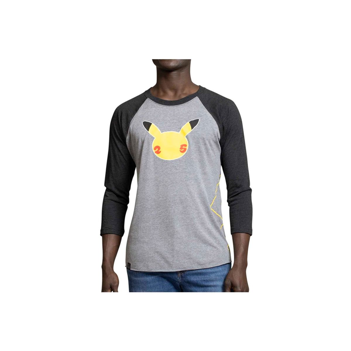 POKEMON - Pokemon Center Polo Gris Raglan Celebrations Talla S