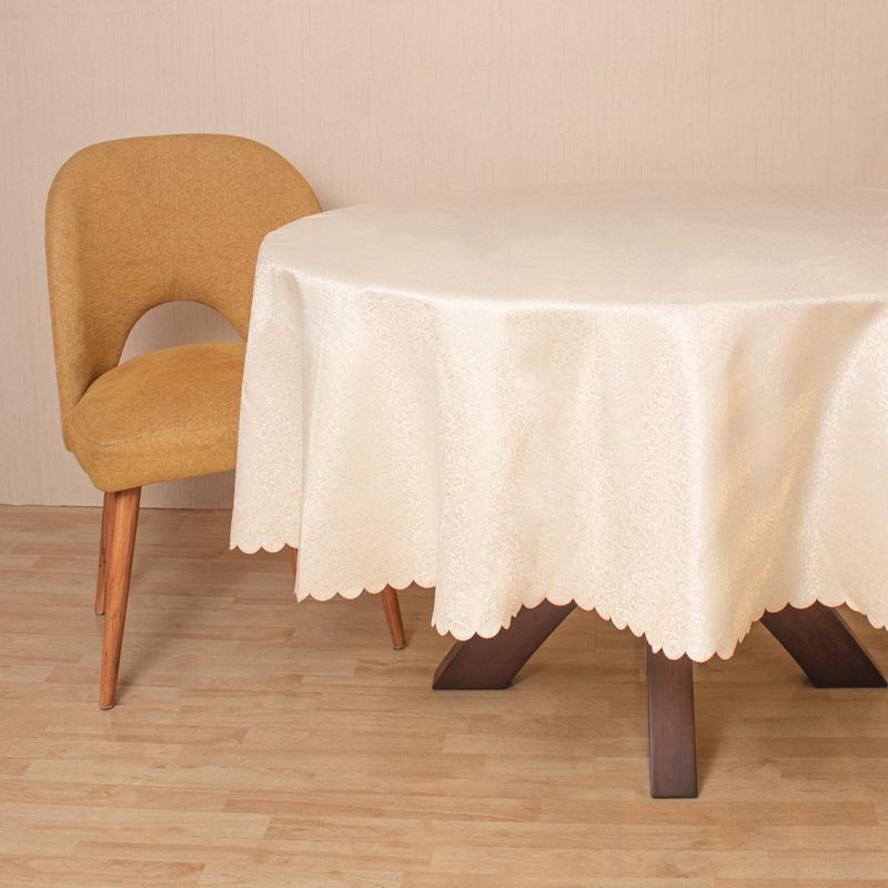 PANADECOR - Mantel Damasco Redondo Beige