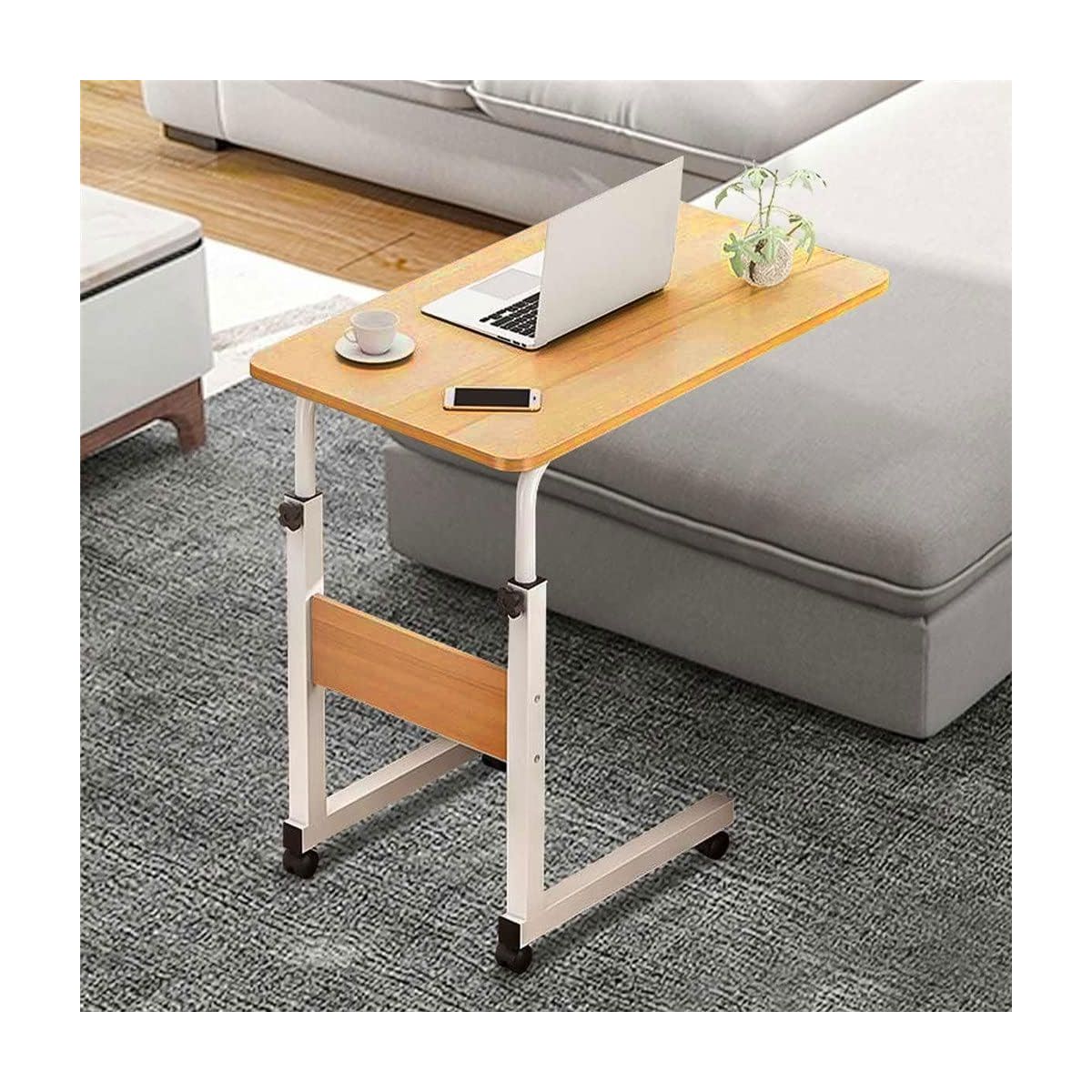 GENERICO - Mesa Escritorio Para Laptop Con Ruedas Portátil Ajustable Pino 1363