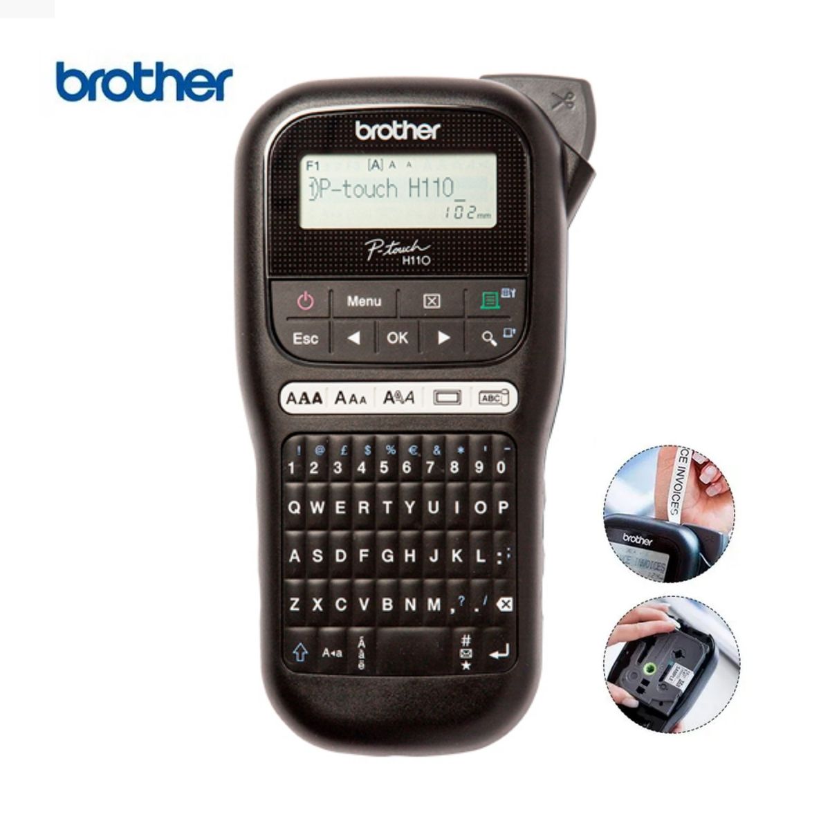 BROTHER - ROTULADORA BROTHER PT-H110 PORTÁTIL P-TOUCH NEGRO
