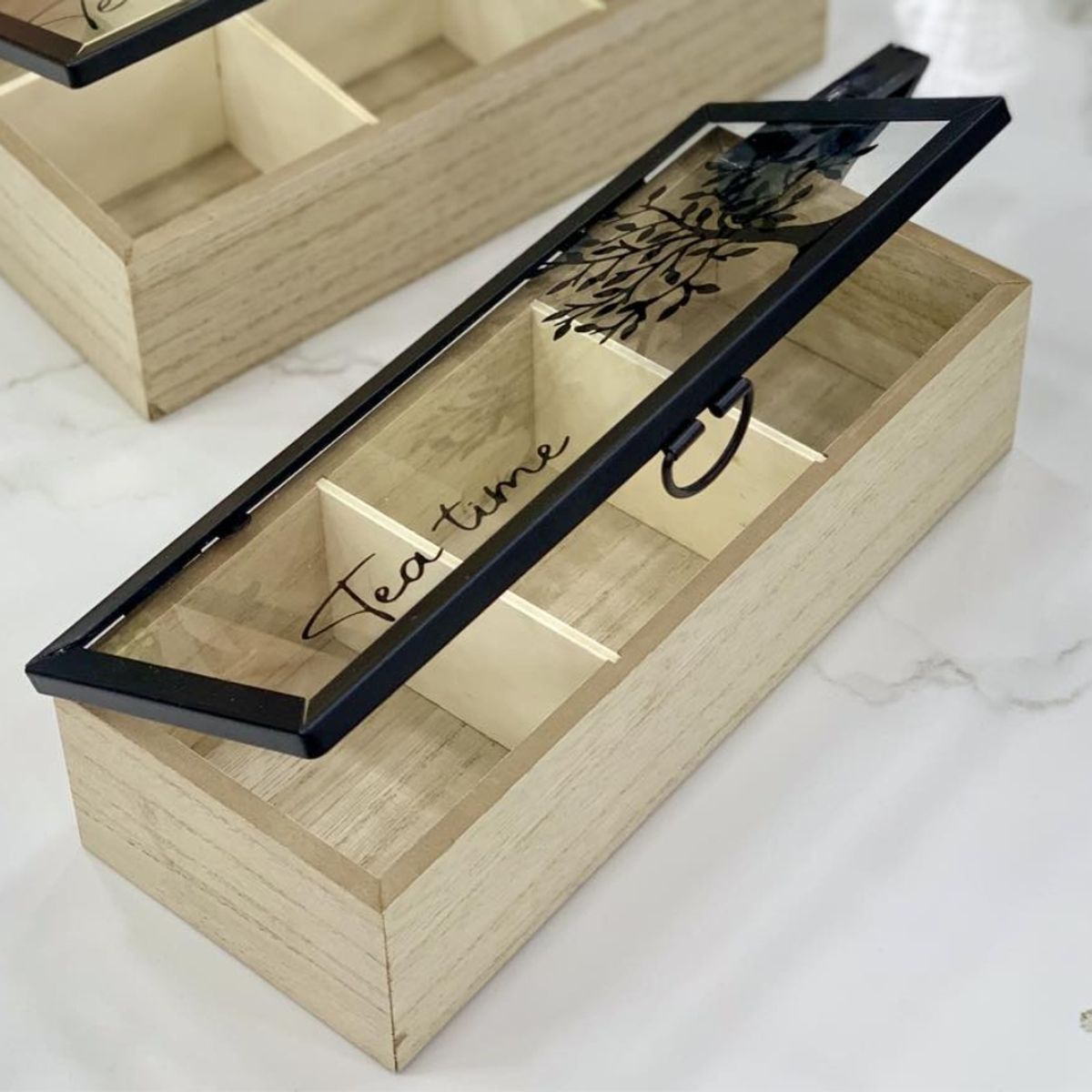 GENERICO - Porta Té de  con Tapa de Vidrio