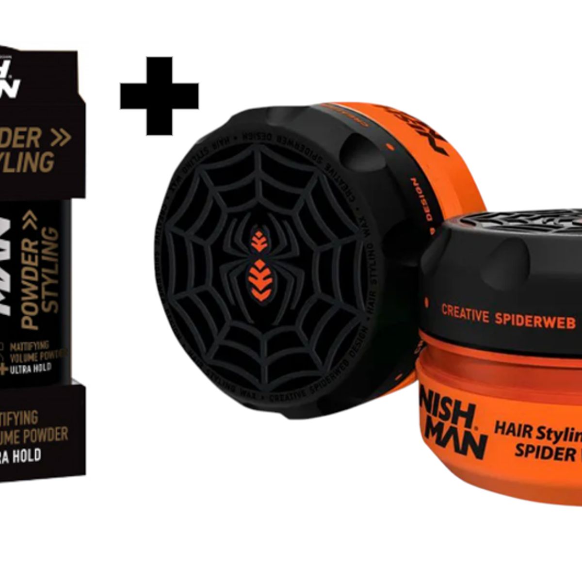 GENERICO - Pack Cera para Cabello Nishman Spider S1 y Polvo texturizador 20g