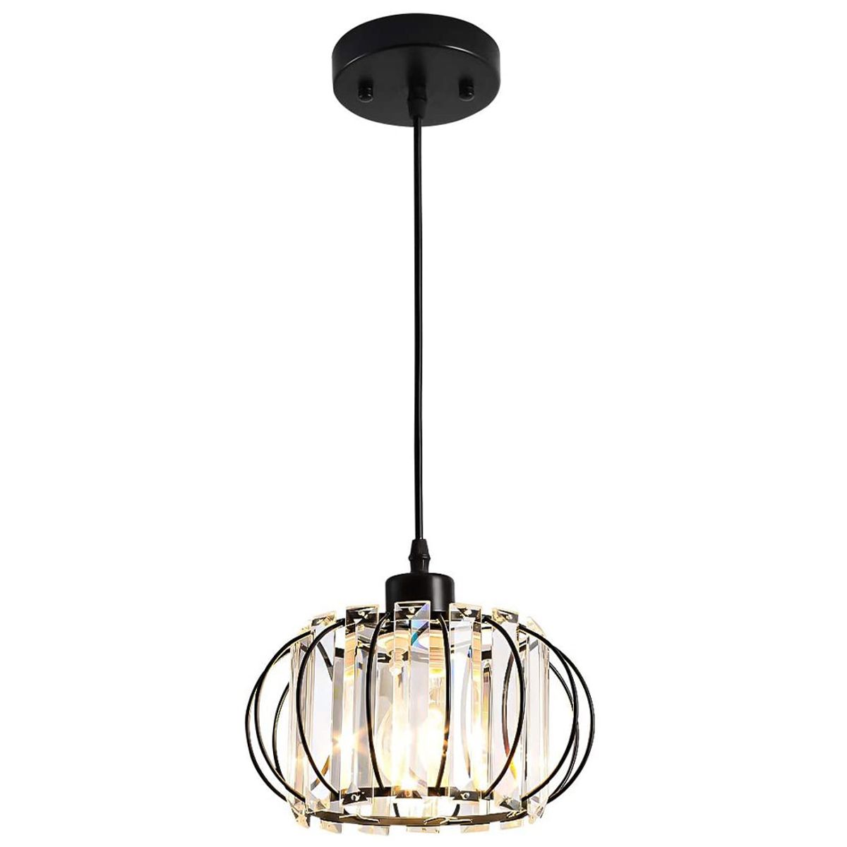 HOME NEAT - Lámpara colgante de cristal lámpara de plafón moderna ø18cm