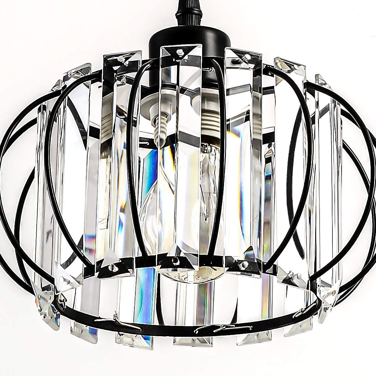 HOME NEAT - Lámpara colgante de cristal lámpara de plafón moderna ø18cm