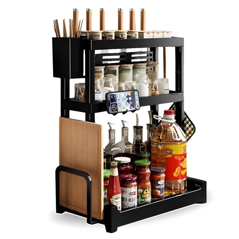 MINARI - Estante Organizador de cocina Condimentero Especiero de 3 Niveles EN65