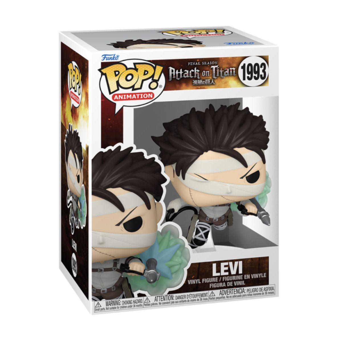 FUNKO - Levi con vendas Funko Pop 1993 Attack on Titan Original