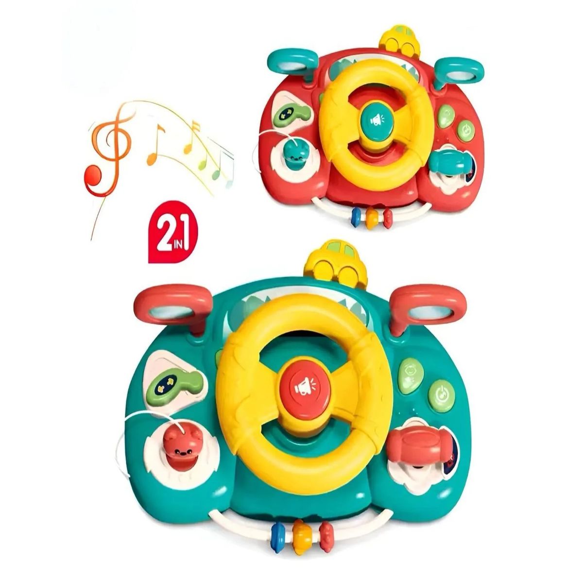 GENERICO - TIMÓN MUSICAL INFANTIL - VERDE