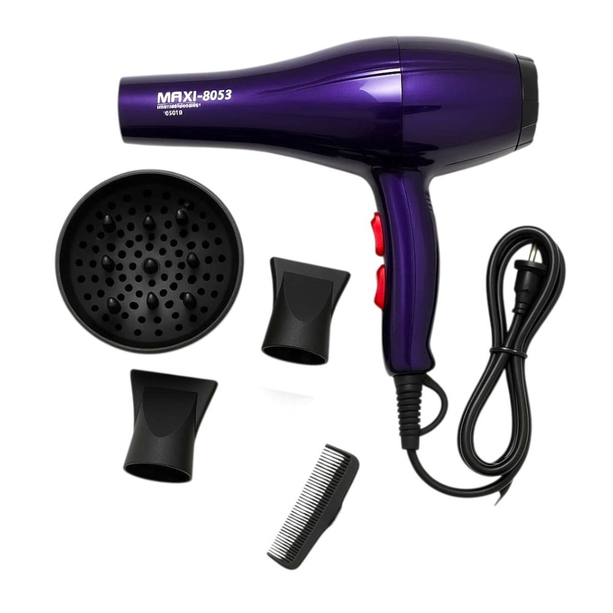 GENERICO - Secadora de cabello 5000 watts aire frío caliente con accesorios