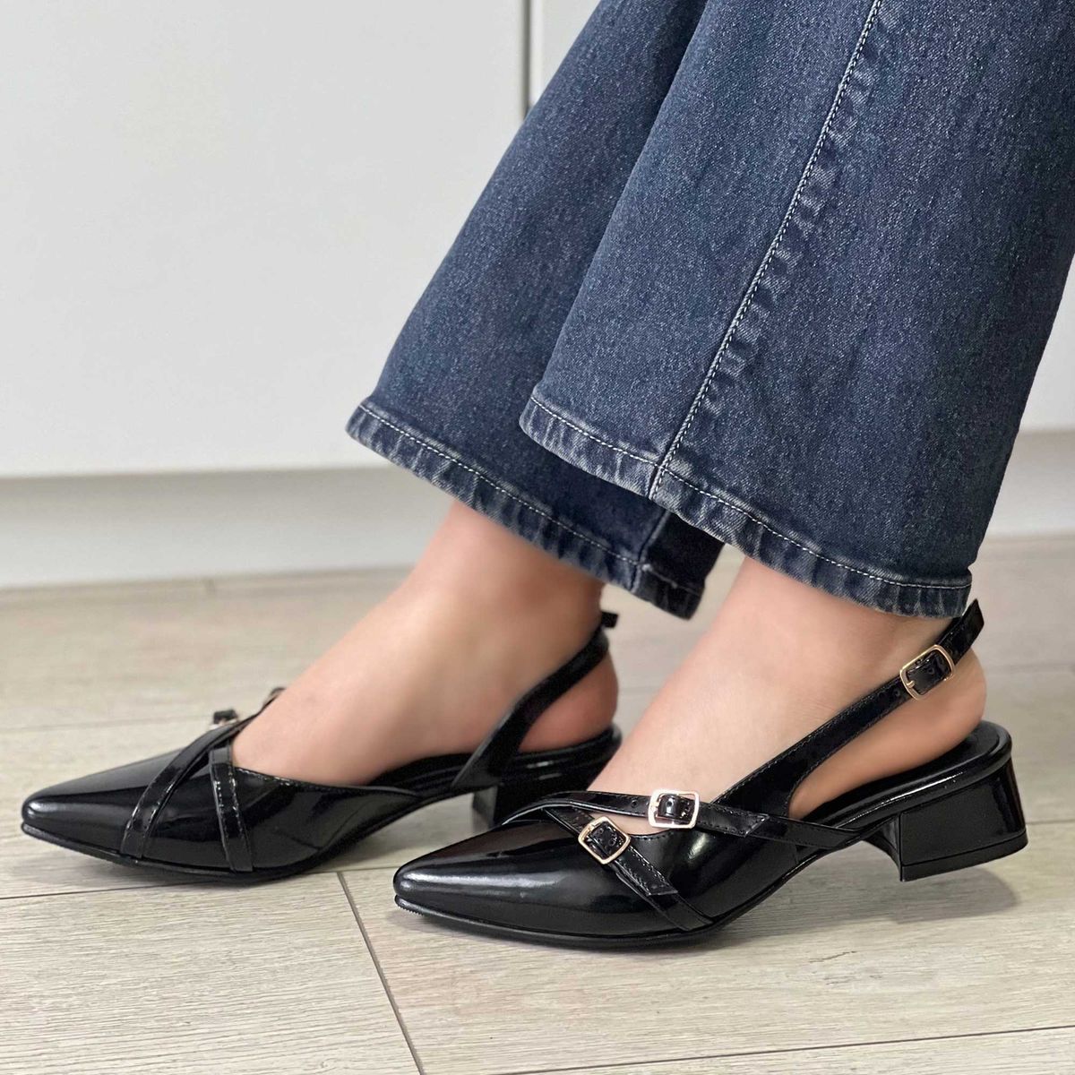 GENERICO - ZAPATO STILETTO CHAROL NEGRO IRISBA PARA MUJER