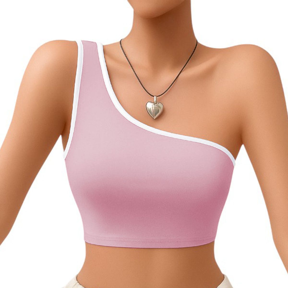 GENERICO - Basico Mujer Top Tarzan Rib Ana Sotluc-9 Color Rosa