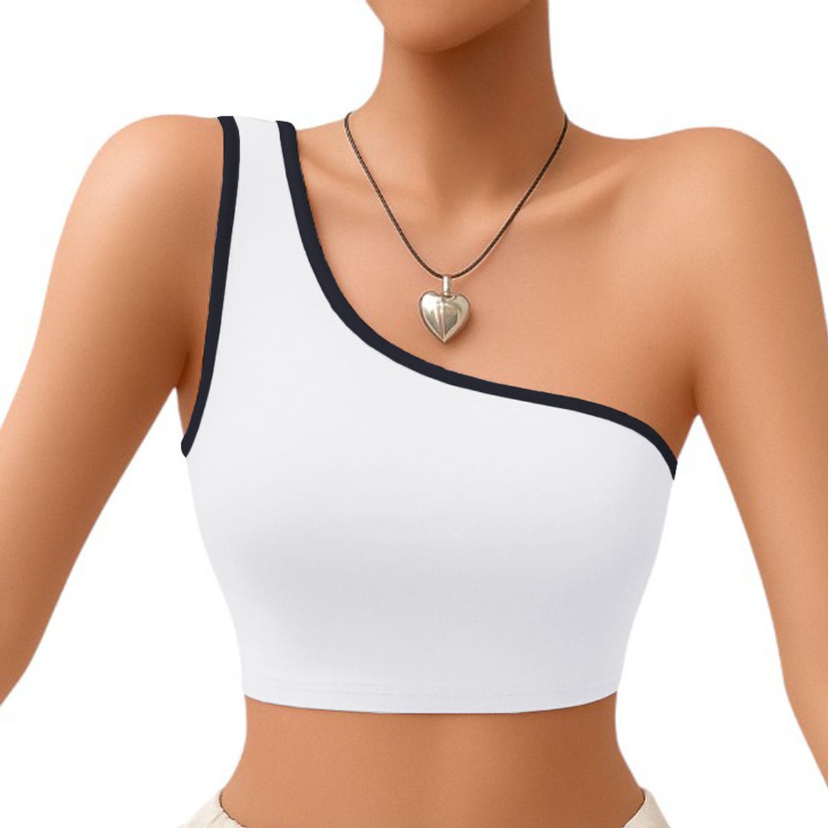 GENERICO - Basico Mujer Top Tarzan Rib Ana Sotluc-9 Color Blanco