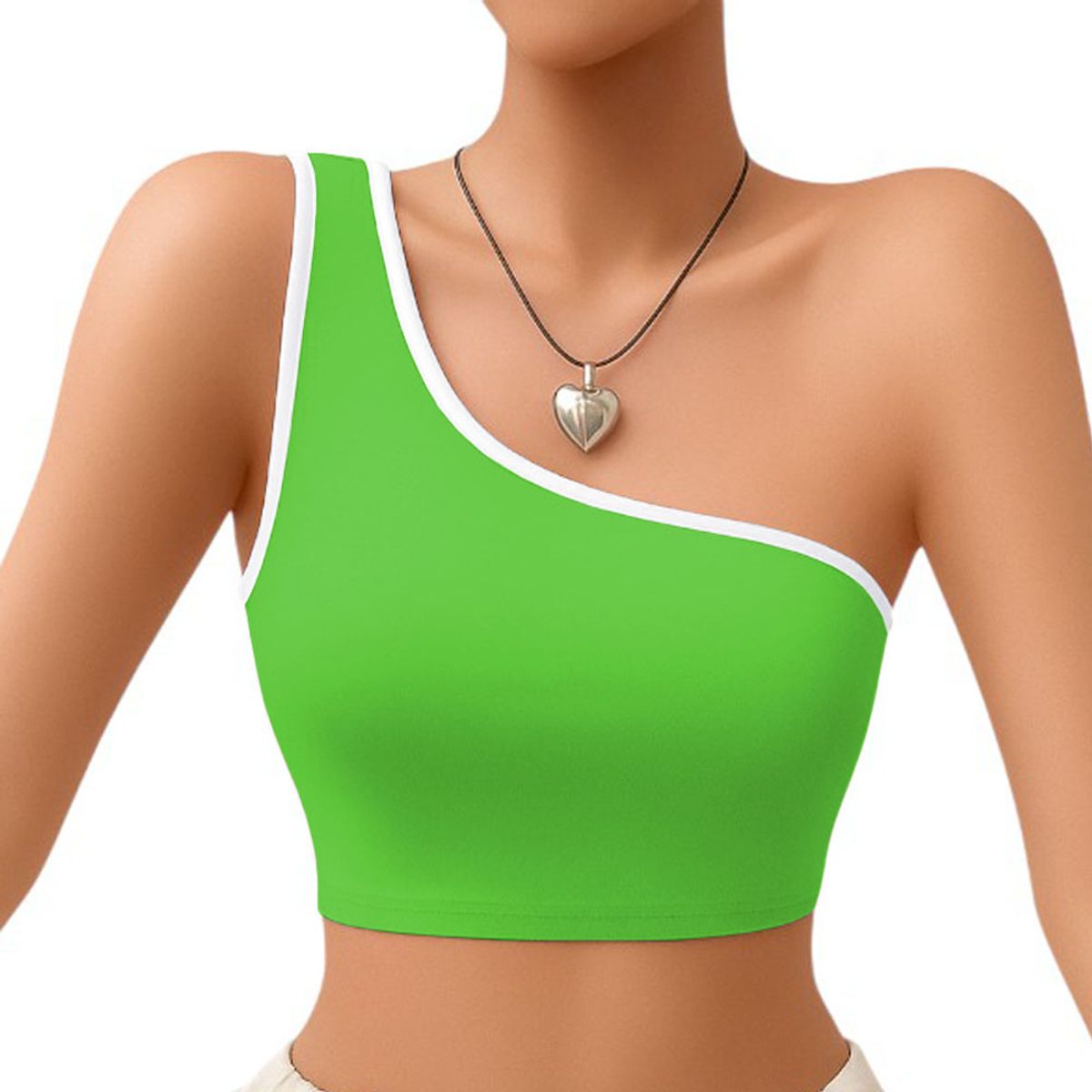 GENERICO - Basico Mujer Top Tarzan Rib Ana Sotluc-9 Color Lima