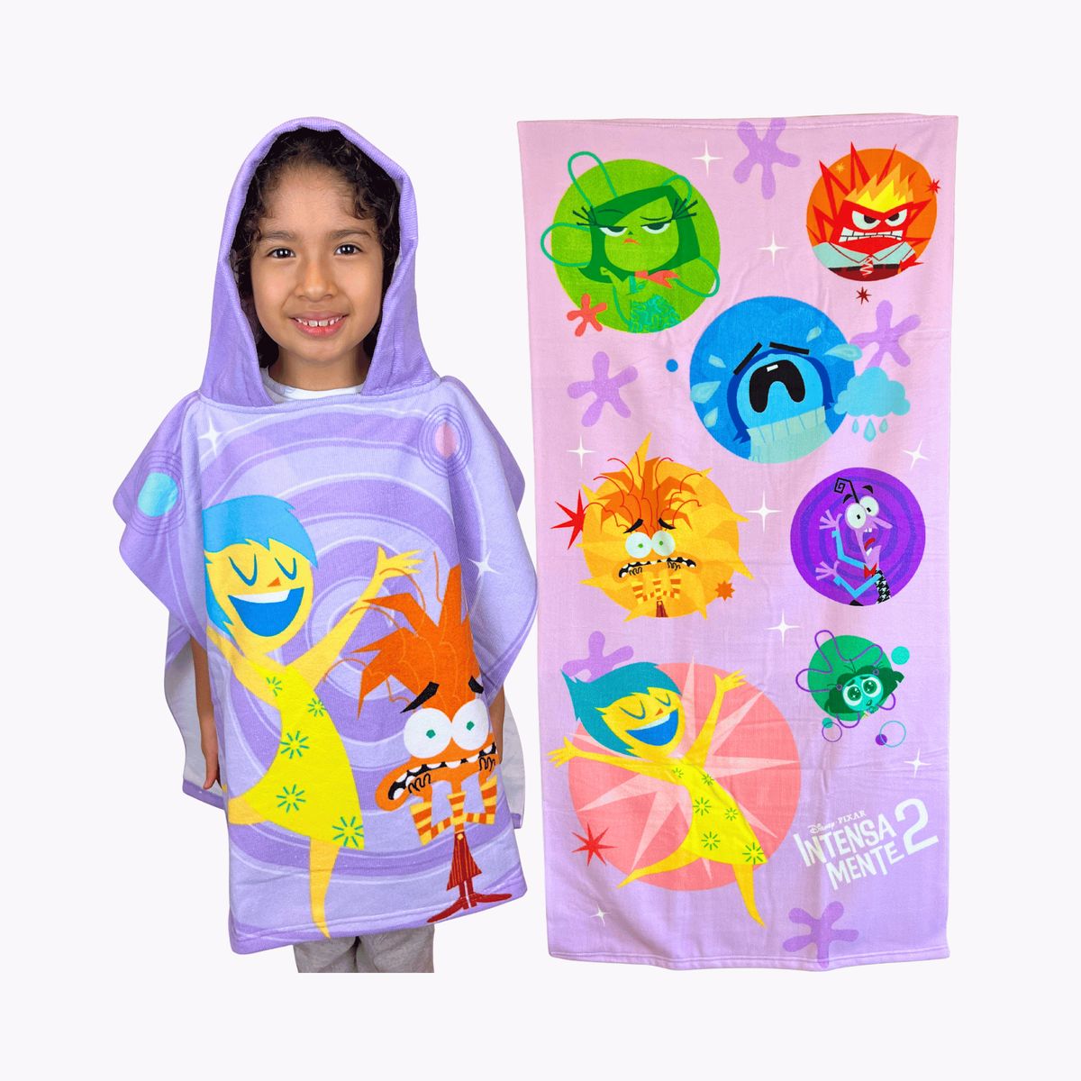 DISNEY - Pack Toallas Infantiles INTENSAMENTE 2 de Microfibra