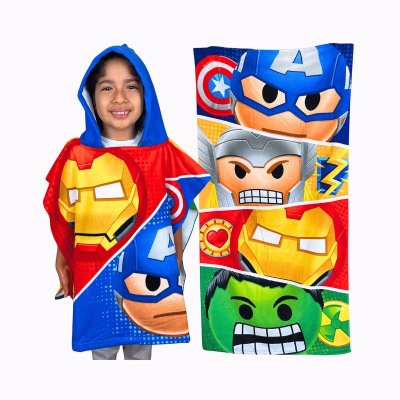 DISNEY - Pack Toallas Infantiles MARVEL AVENGERS de Microfibra