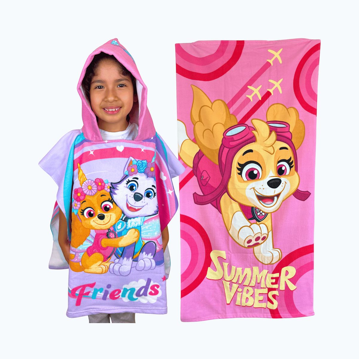 NICKELODEON - Pack Toallas Infantiles PAW PATROL SKYE de Microfibra