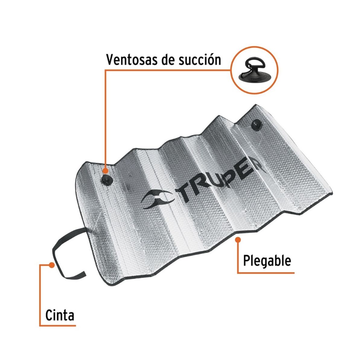 Truper - Parasol de 135 cm para Auto PSOL-135 TRUPER