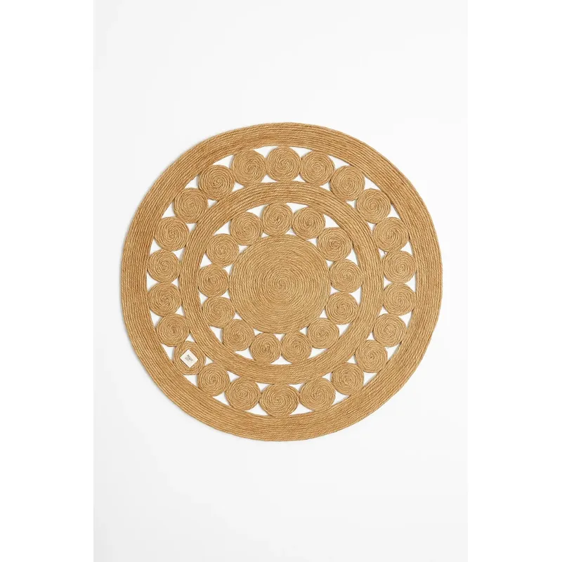 GENERICO - Alfombra Redonda Esencia de Fibra Natural Esencia 120 cm – Zalmohadas