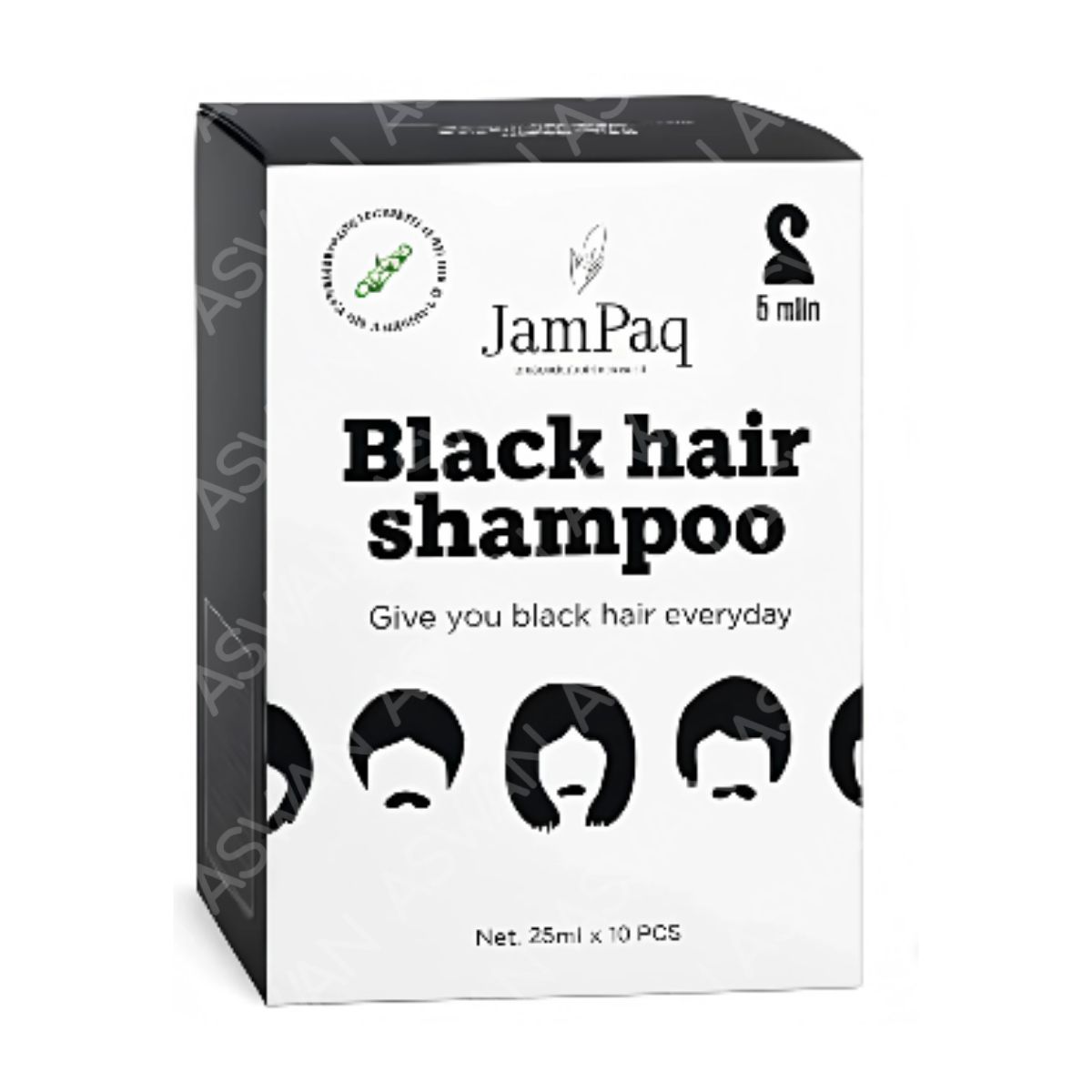 GENERICO - Jampaq Tinte Shampoo Negro x10 sachet