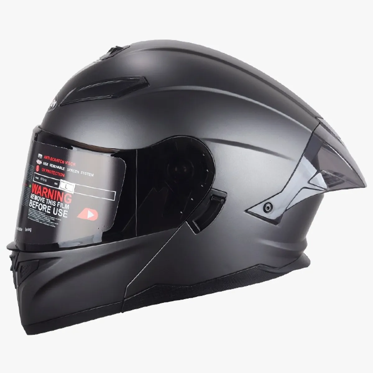 GENERICO - CASCO HOKEN HK3 FF916 GRAFITO MATE ABATIBLE VISOR OSCURO