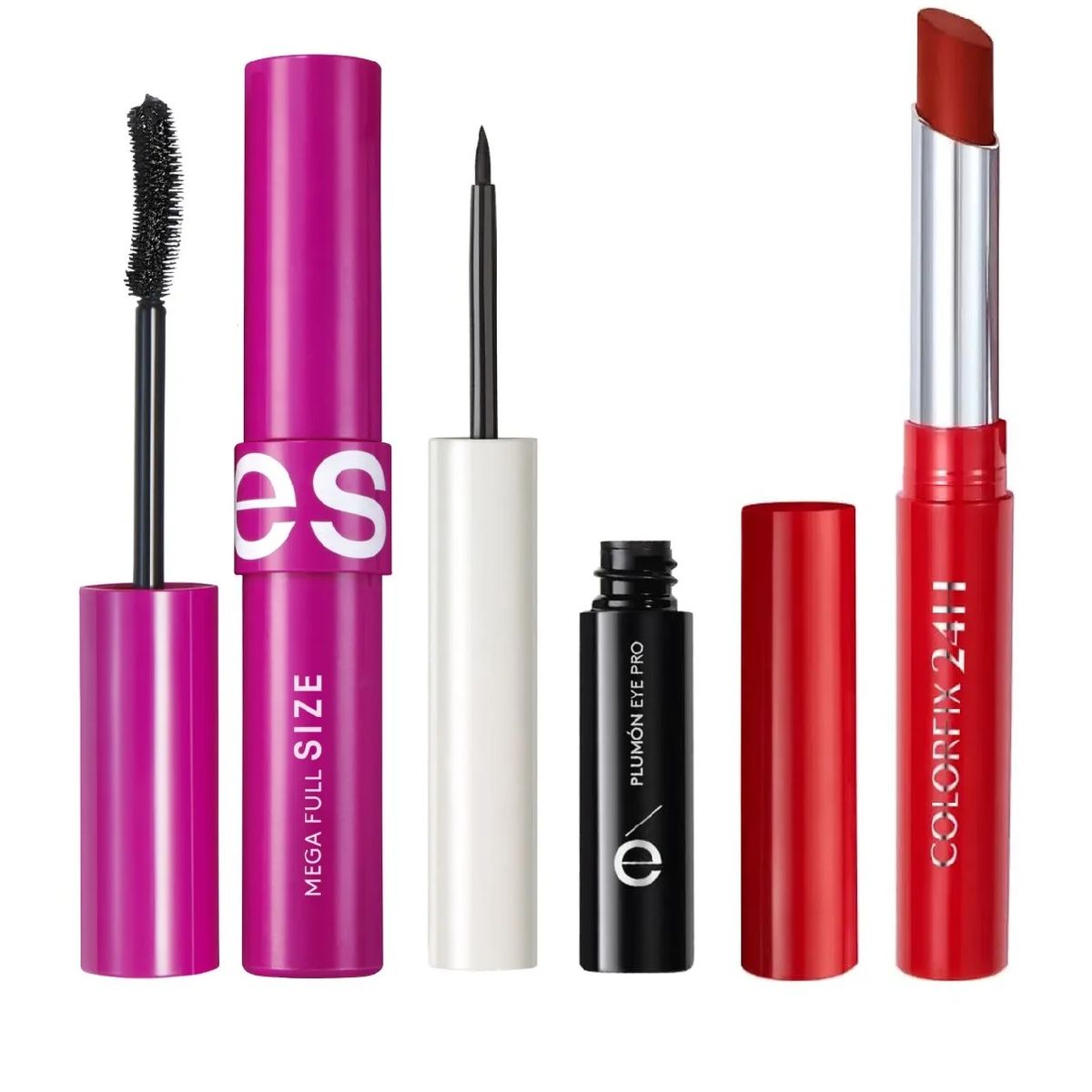 ESIKA - pack Mega Full + Delineador plumón + labial pimienta calient