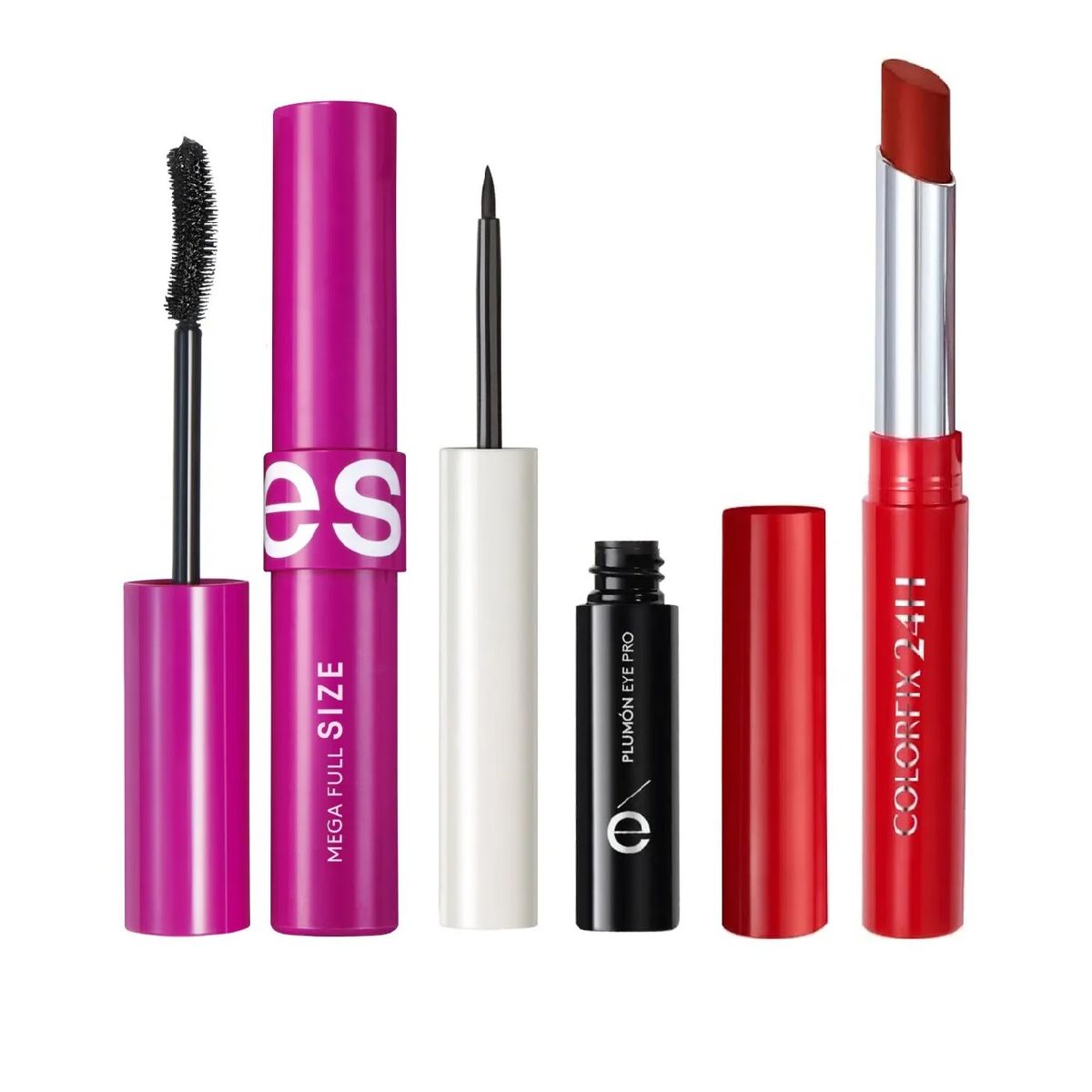ESIKA - pack Mega Full + Delineador plumón + labial pimienta calient