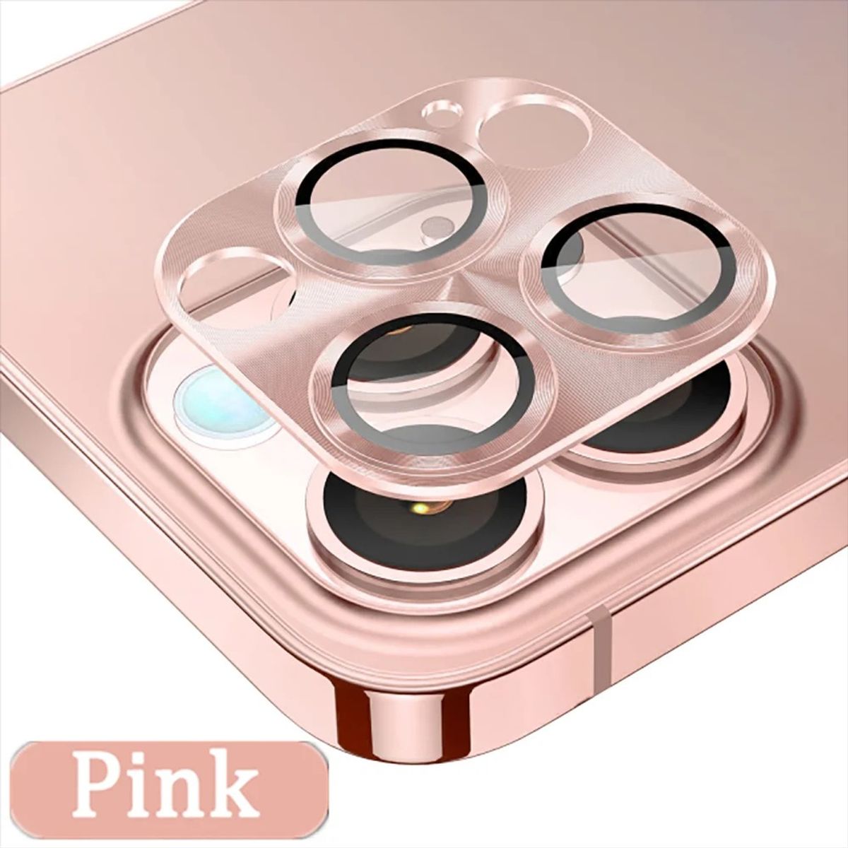 GENERICO - PROTECTOR DE CAMARA IPHONE 15 PRO MAX - IPHONE 15 PRO PINK