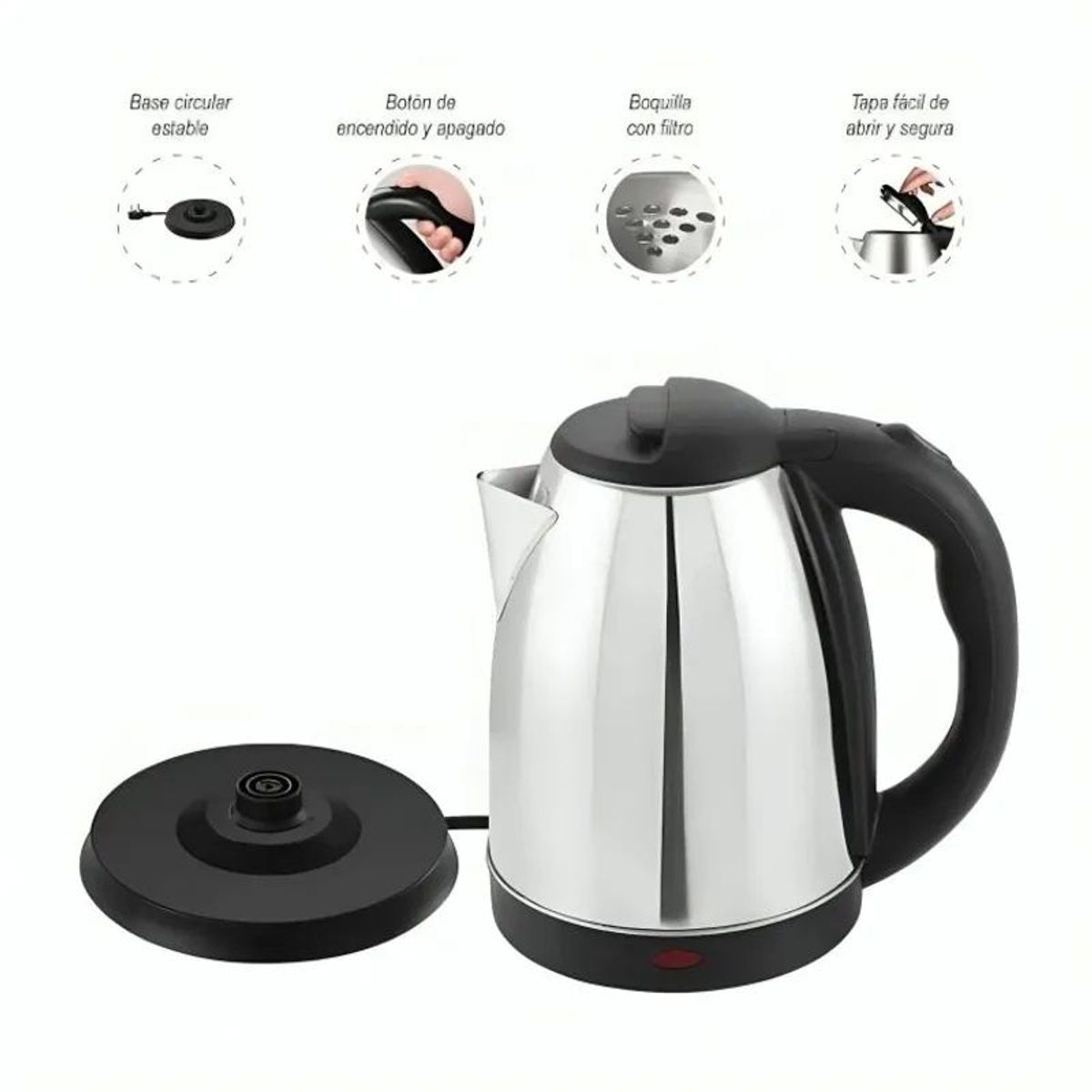 GENERICO - Hervidor Eléctrico  Acero Inoxidable