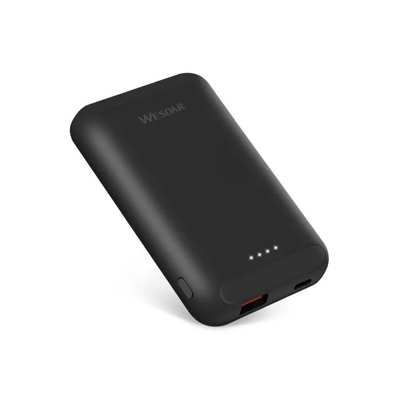 WESDAR - Wesdar - Power Bank 5000mAh Inalámbrico 15W Compatible 5W 75W 10W