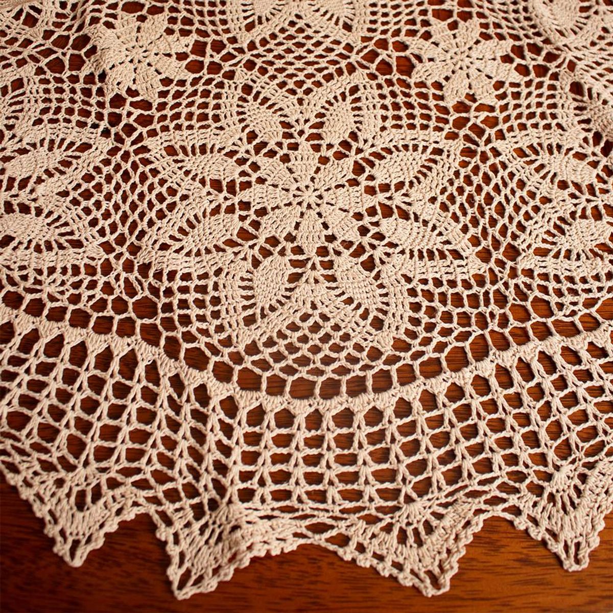 PANADECOR - Vestidor Redondo De Crochet De 91 Cm