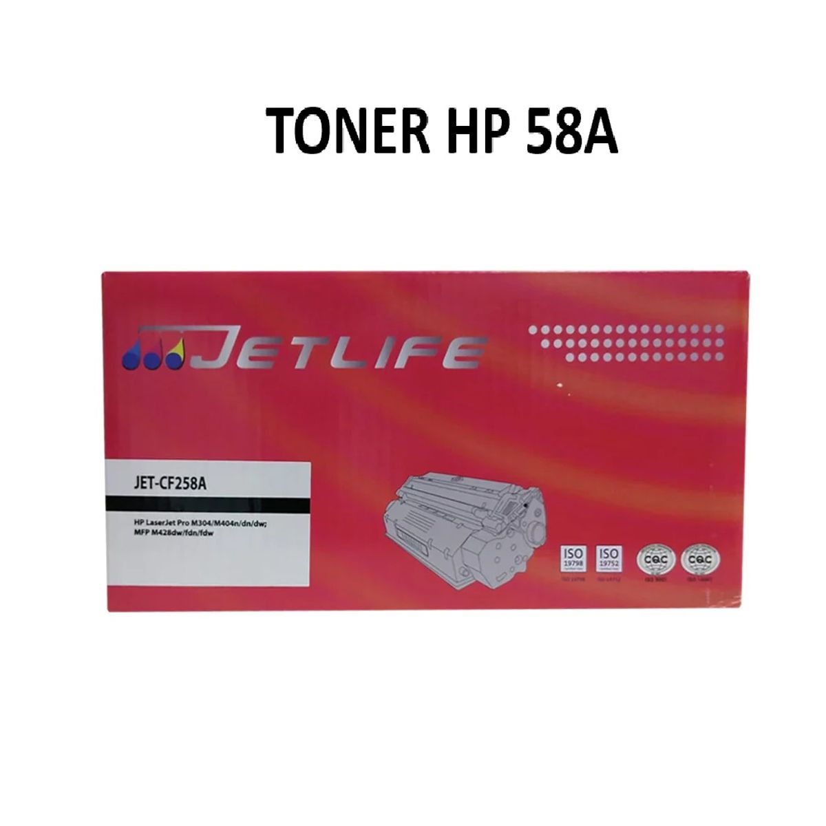 JETLIFE - TONER JETLIFE HP 58A NEGRO PARA M404 M428
