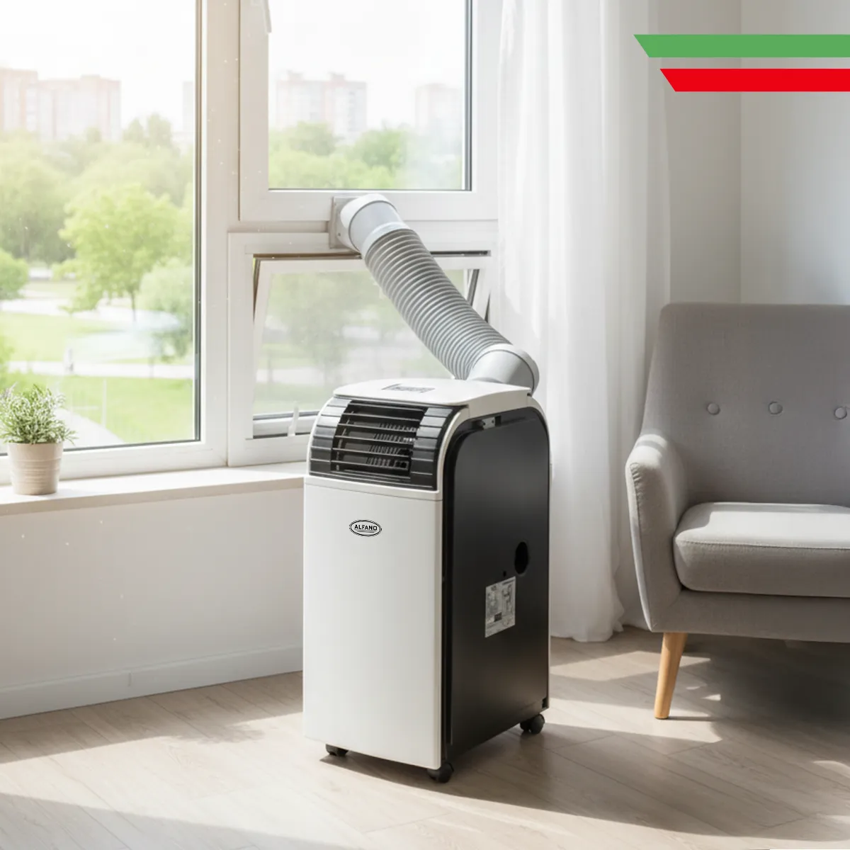 ALFANO - Aire Acondicionado Portátil 14000 BTU 3 en 1 hasta 35 m² PC40AMB