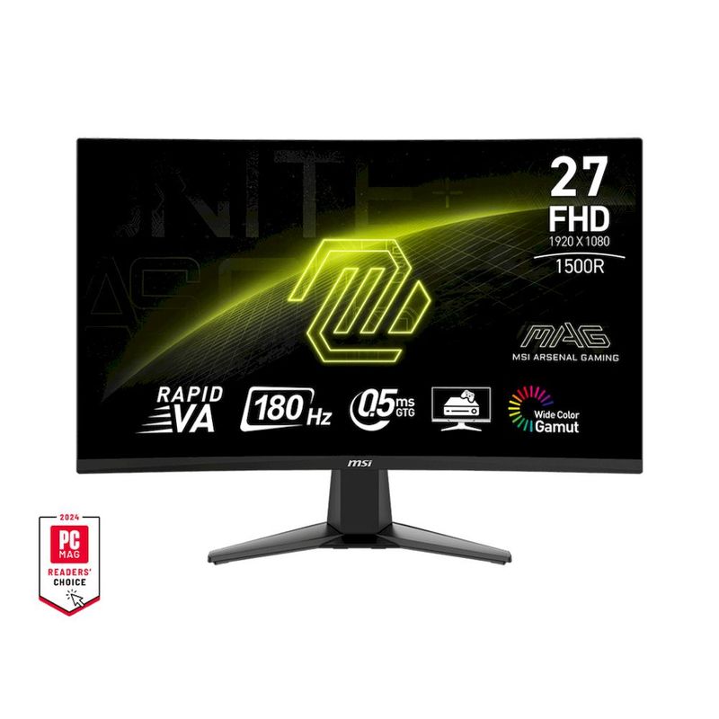 MSI - MONITOR GAMING CURVO MSI RAPID VA MAG-27C6F 27 FHD 05MS 180HZ