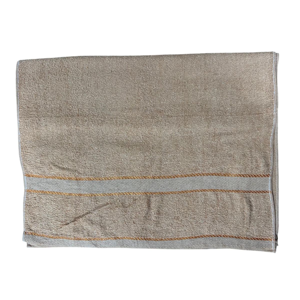 GENERICO - Toalla de cuerpo suave Naranja Beige - 140x68cm
