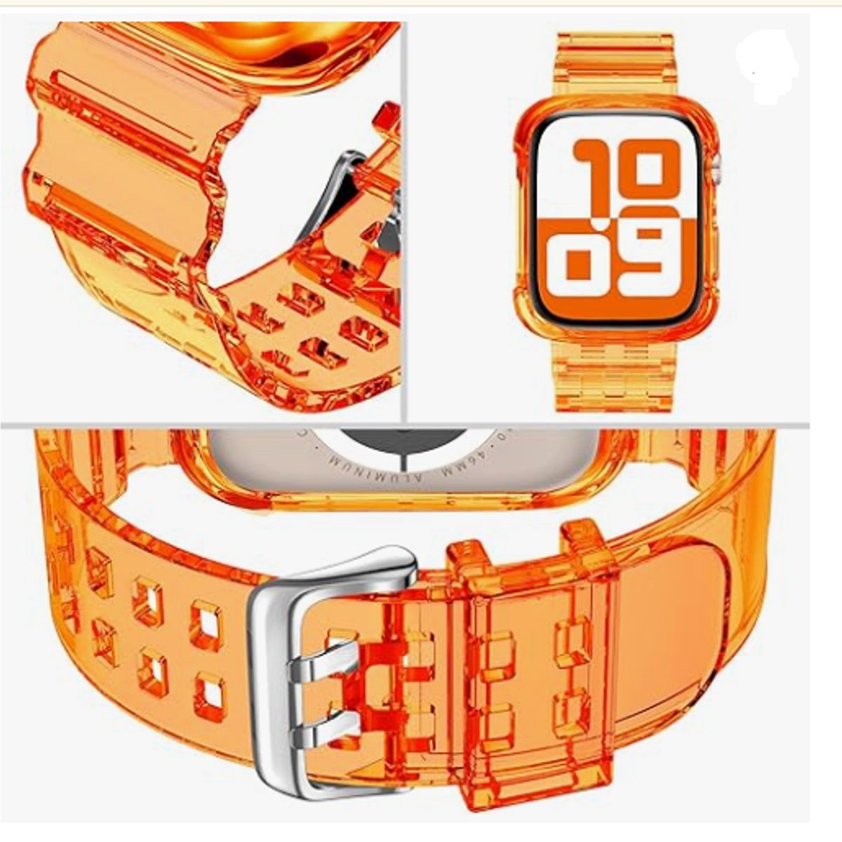 GENERICO - Correa TPU Completa para Apple Watch 41mm - Orange