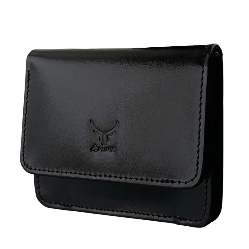 ARMUZ - Monedero tarjetero y billetera de cuero vacuno AR11 Para correa