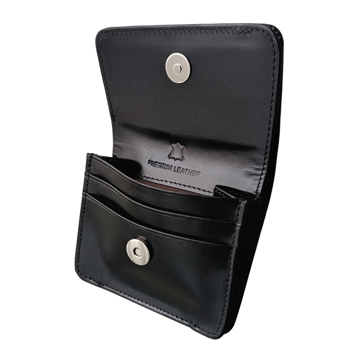 ARMUZ - Monedero tarjetero y billetera de cuero vacuno AR11 Para correa