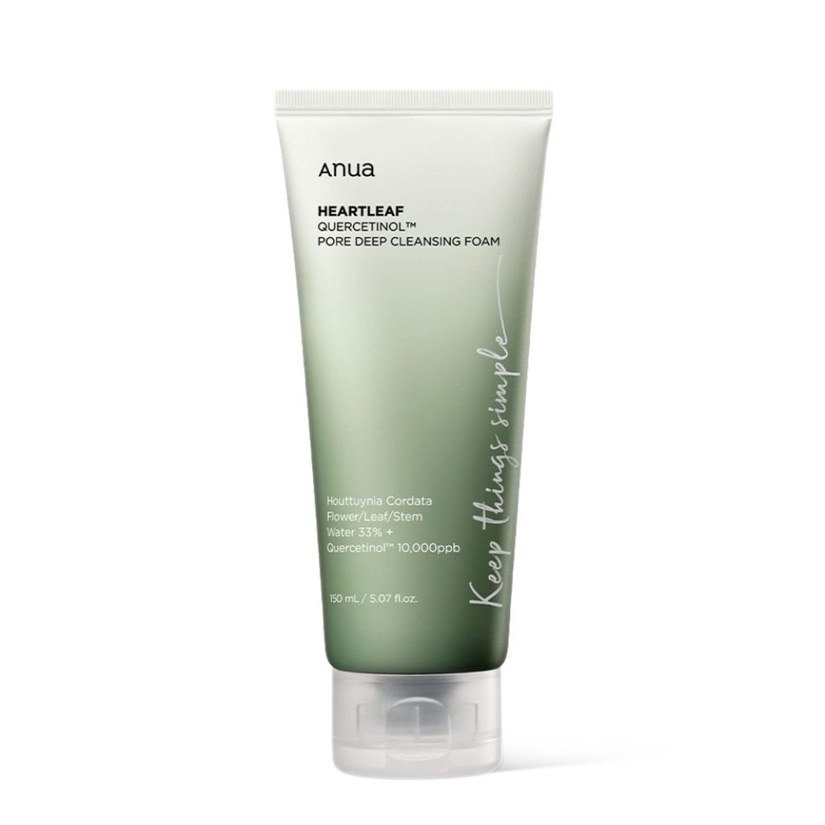 ANUA - Anua Limpiador Heartleaf Quercetinol Pore Deep Cleansing Foam 150ml