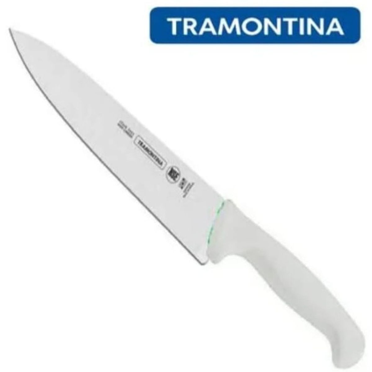 TRAMONTINA - Cuchillo P/Carne 8 " Mango Blanco Acero Inoxidable
