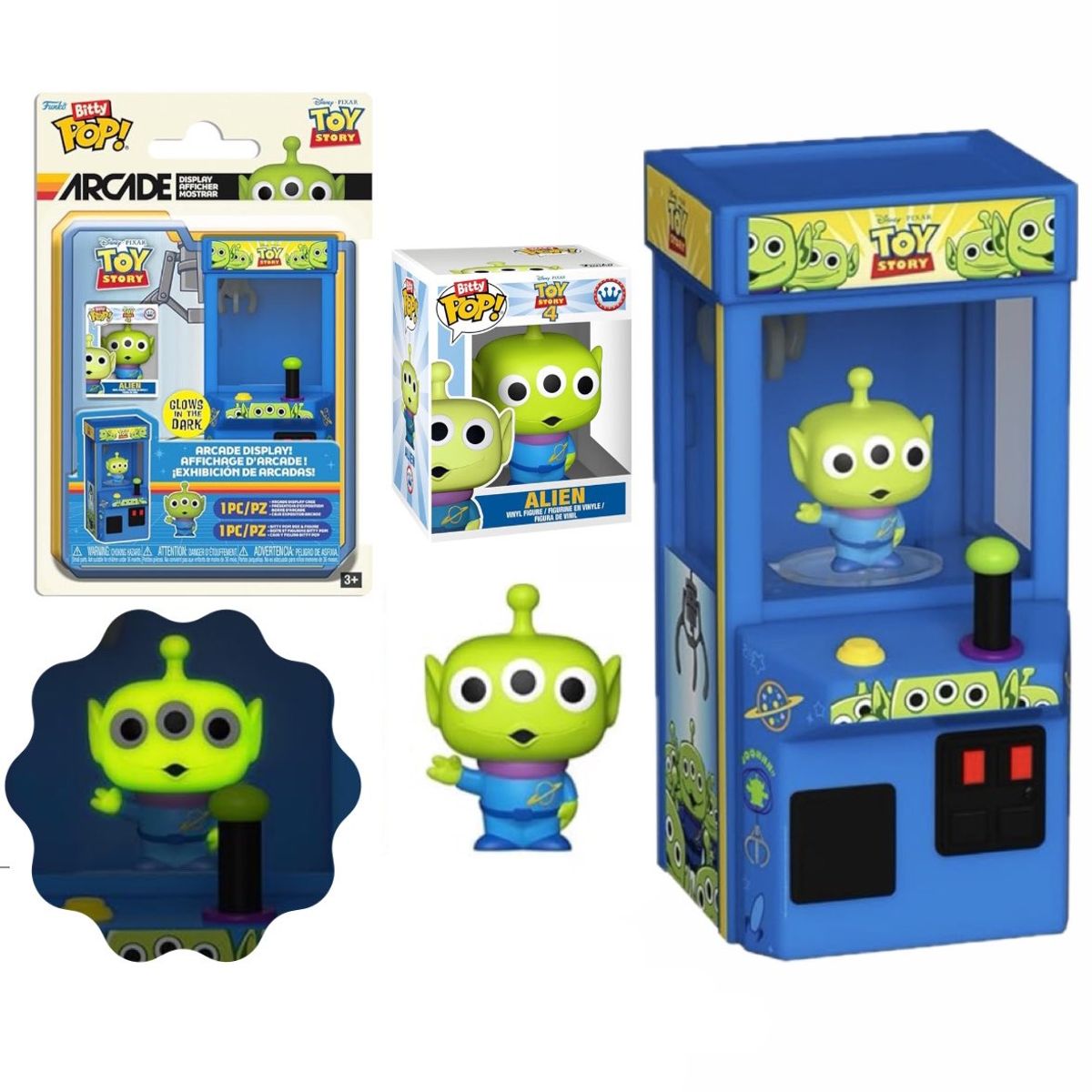 FUNKO - BITTY POP ARCADE ALIEN THE CLAW LA GARRA GLOW TOY STORY