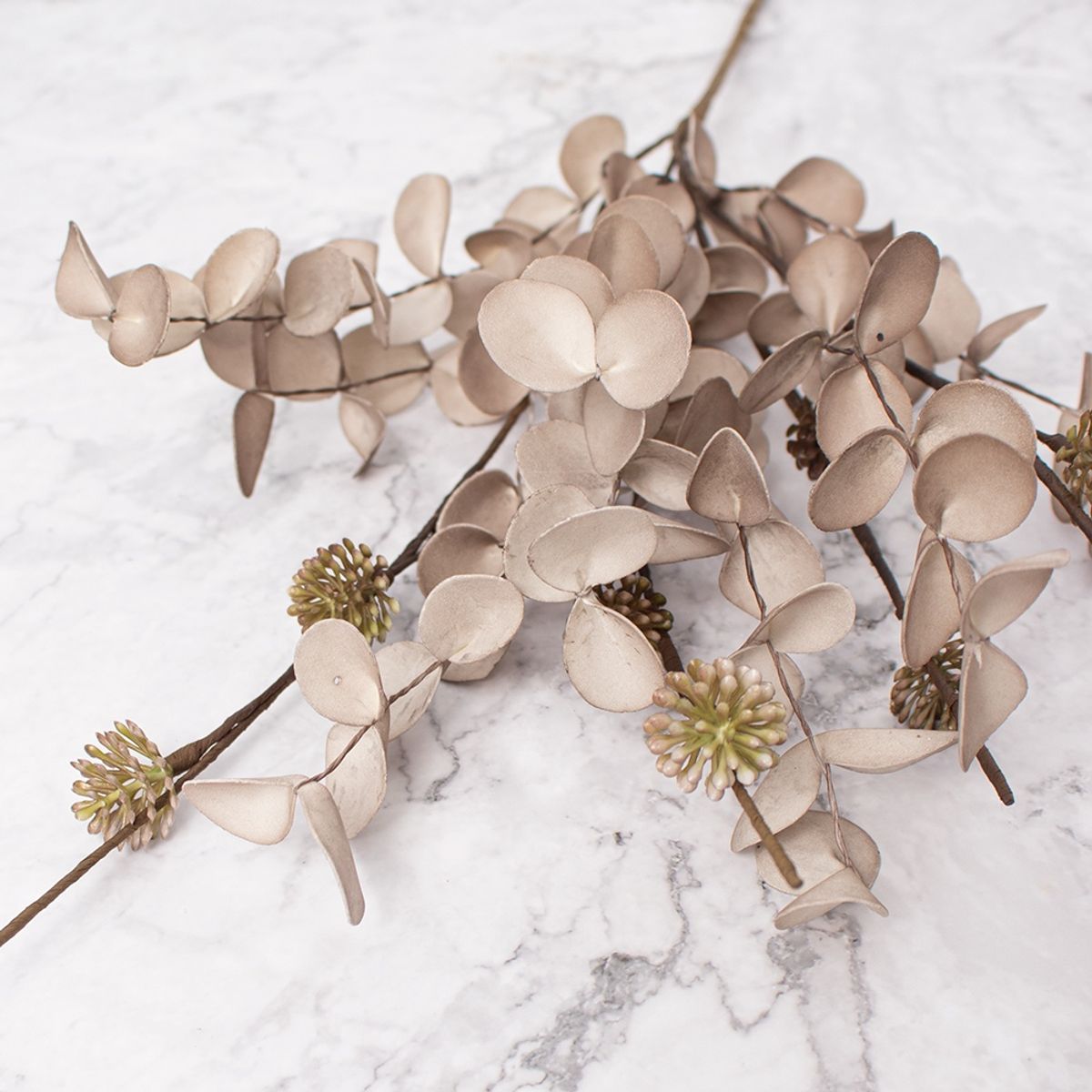 PANADECOR - Pack de 2 Ramos de Eucalipto Marrón Panorama Hogar