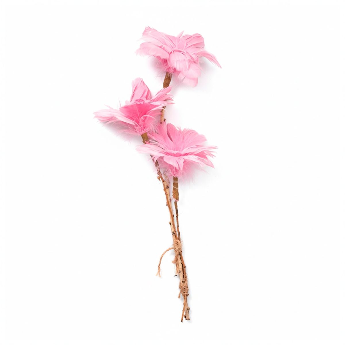 PANADECOR - PLUMAS EN VARA PVC 58CM ROSADO