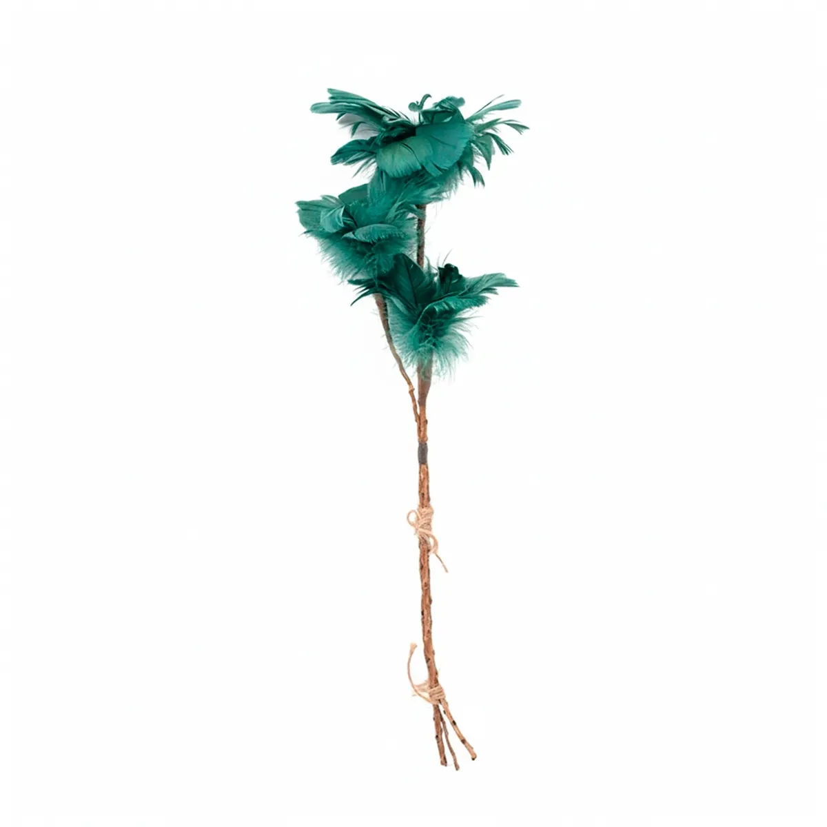 PANADECOR - PLUMAS EN VARA PVC 58CM VERDE