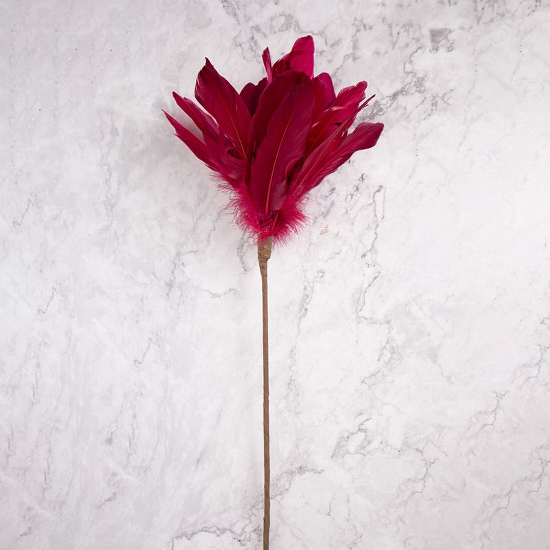 PANADECOR - Pack de 2 Plumas Rojo Panorama Hogar