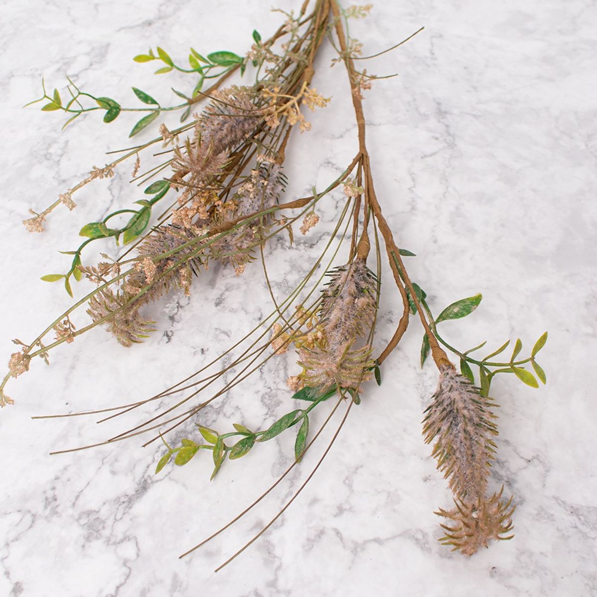 PANADECOR - Follaje Artificial Pvc Marrón Pack de 2 Panorama Hogar