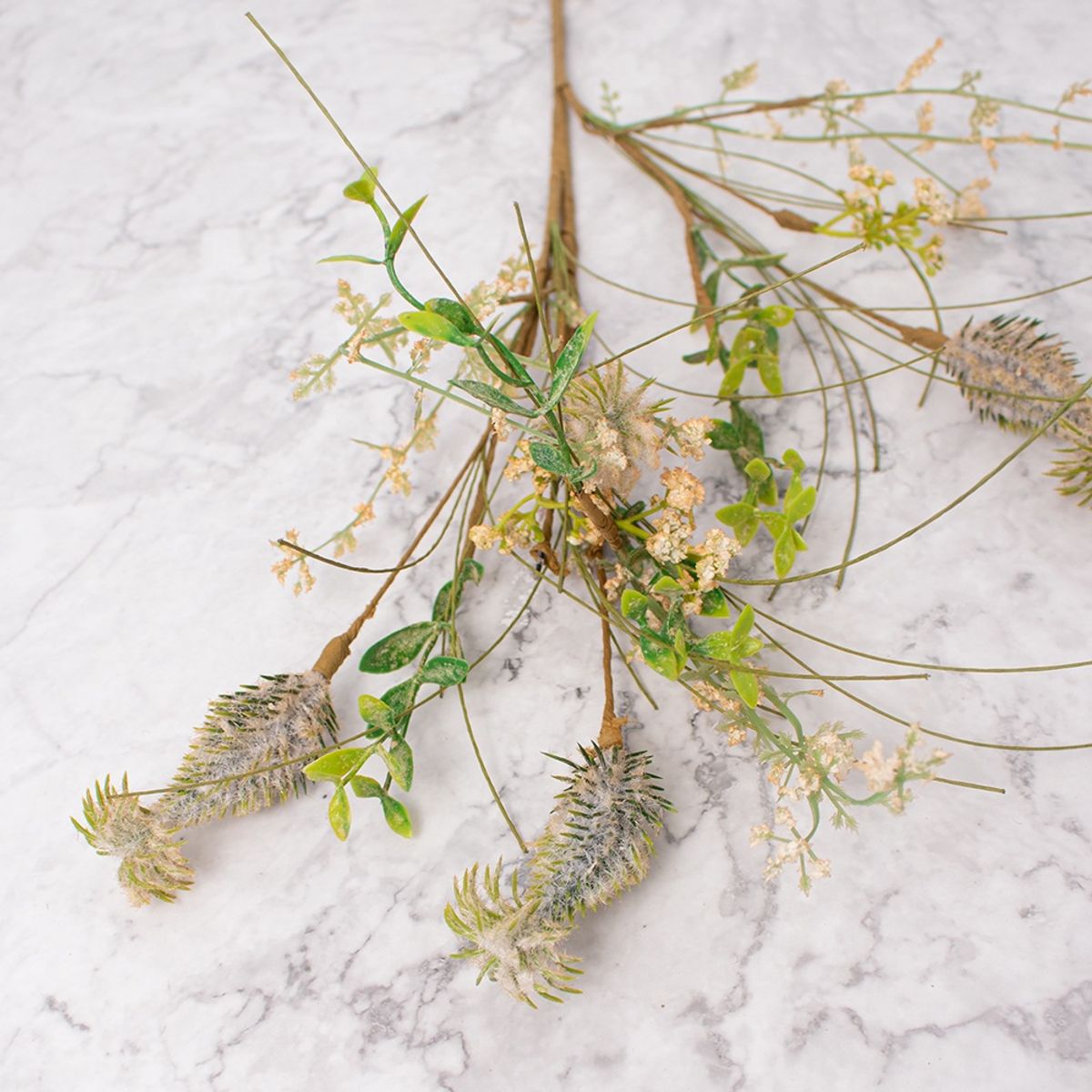 PANADECOR - Pack de 2 Follaje Artificial Beige Pack de 2 Panorama Hogar