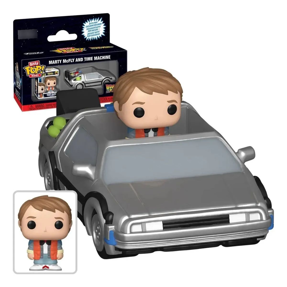 FUNKO - BITTY POP RIDES MARTY MCFLY AND TIME MACHINE BACK FUTURE