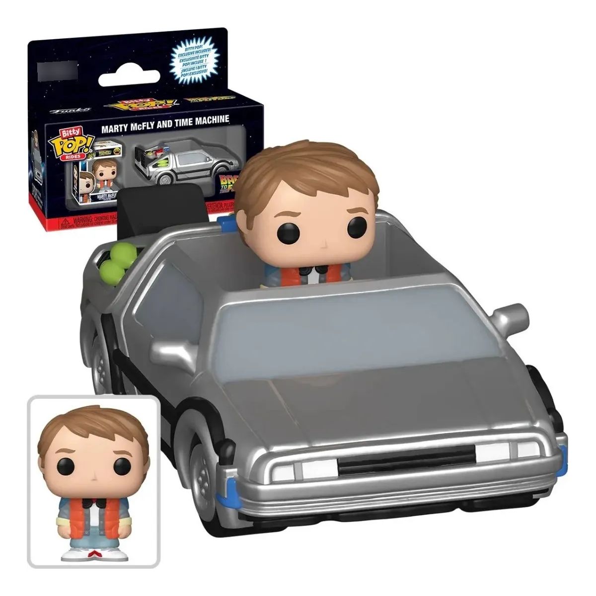 FUNKO - BITTY POP RIDES MARTY MCFLY AND TIME MACHINE BACK FUTURE